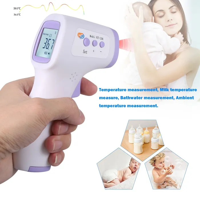Noncontact IR Infrared Thermometer Forehead 2in1 BodyObject Temperature Measurement LCD Digital Display temperature gun LAZADASEXTOYS Female Sex Toys