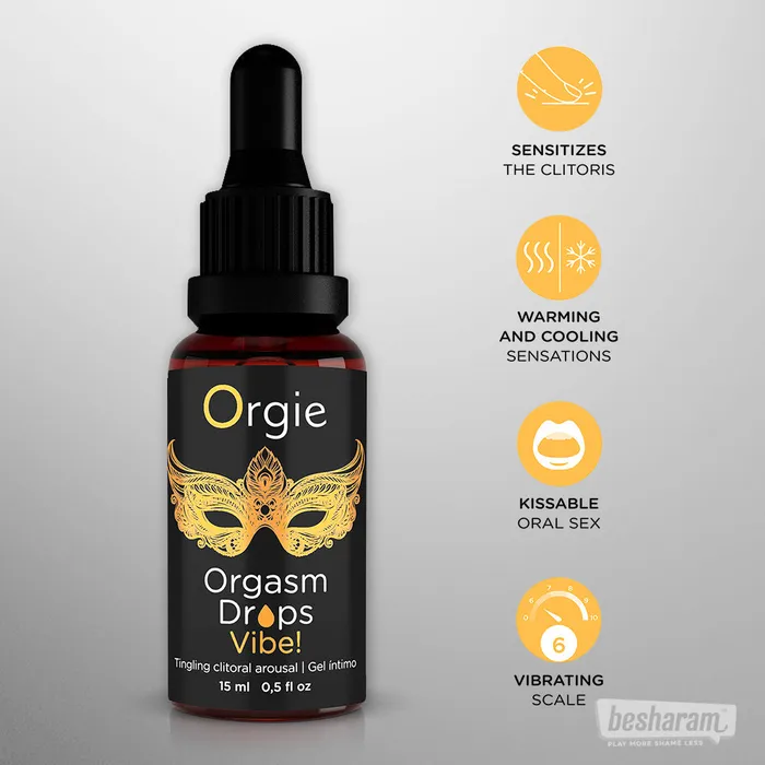 Orgie Vibrators Orgie Orgasm Drops Vibe Clitoral Arousal Gel