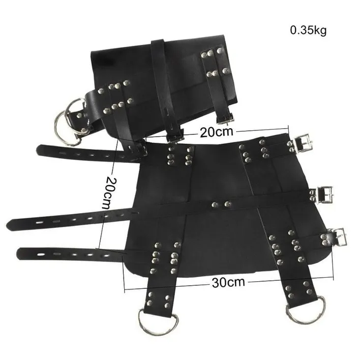 Restraints Lovegasm Hardcore Suspension Cuffs in Leather for Ankles
