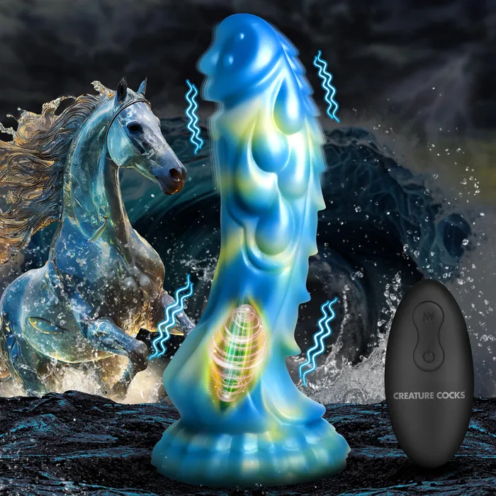 Sea Stallion Vibrating Silicone Dildo with Remote Creature Cocks Female Sex Toys Sea Stallion Vibrating Silicone Dildo with Remote Creature Cocks Female Sex Toys