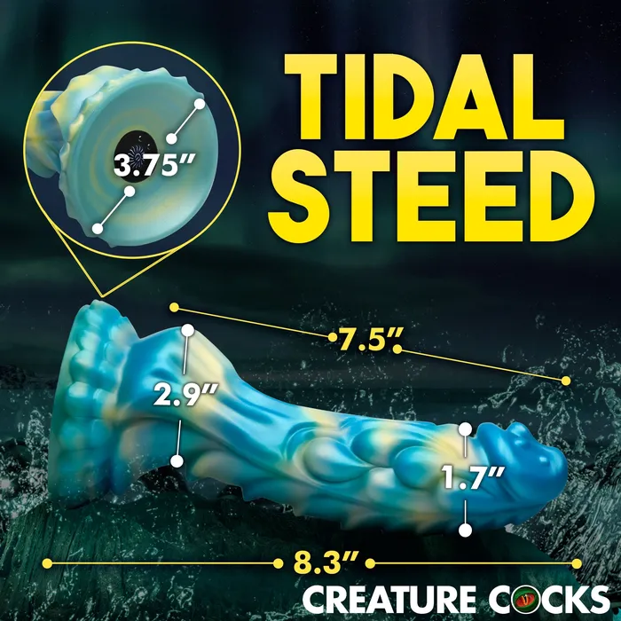Sea Stallion Vibrating Silicone Dildo with Remote Creature Cocks Female Sex Toys