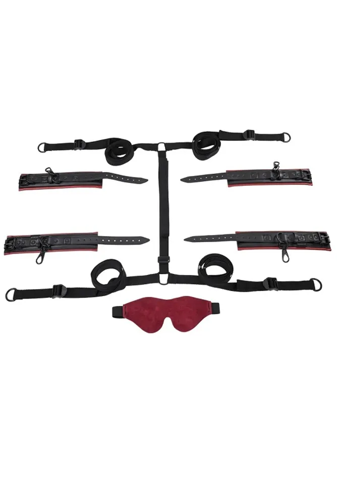 Sportsheets Saffron Under the Bed Restraint System Blackred Anal