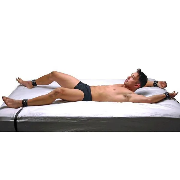 Strict Leather Couples Leather Bed Restraint Kit