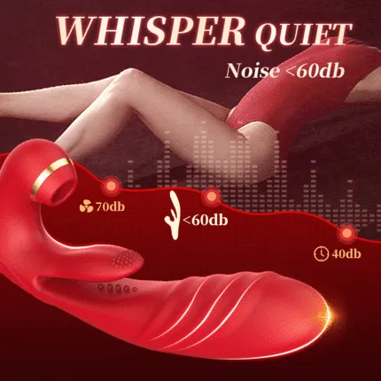 Vibrators AcmeJoy Acmejoy Thrusting Sucking Vibrator