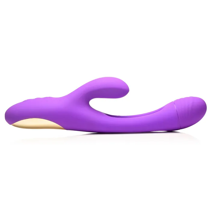XR Brands inmi Vibrators TriFlick Flicking Silicone Rabbit Vibrator Purple XR Brands inmi Vibrators TriFlick Flicking Silicone Rabbit Vibrator Purple